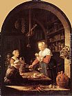 The Grocers Shop by Gerrit Dou